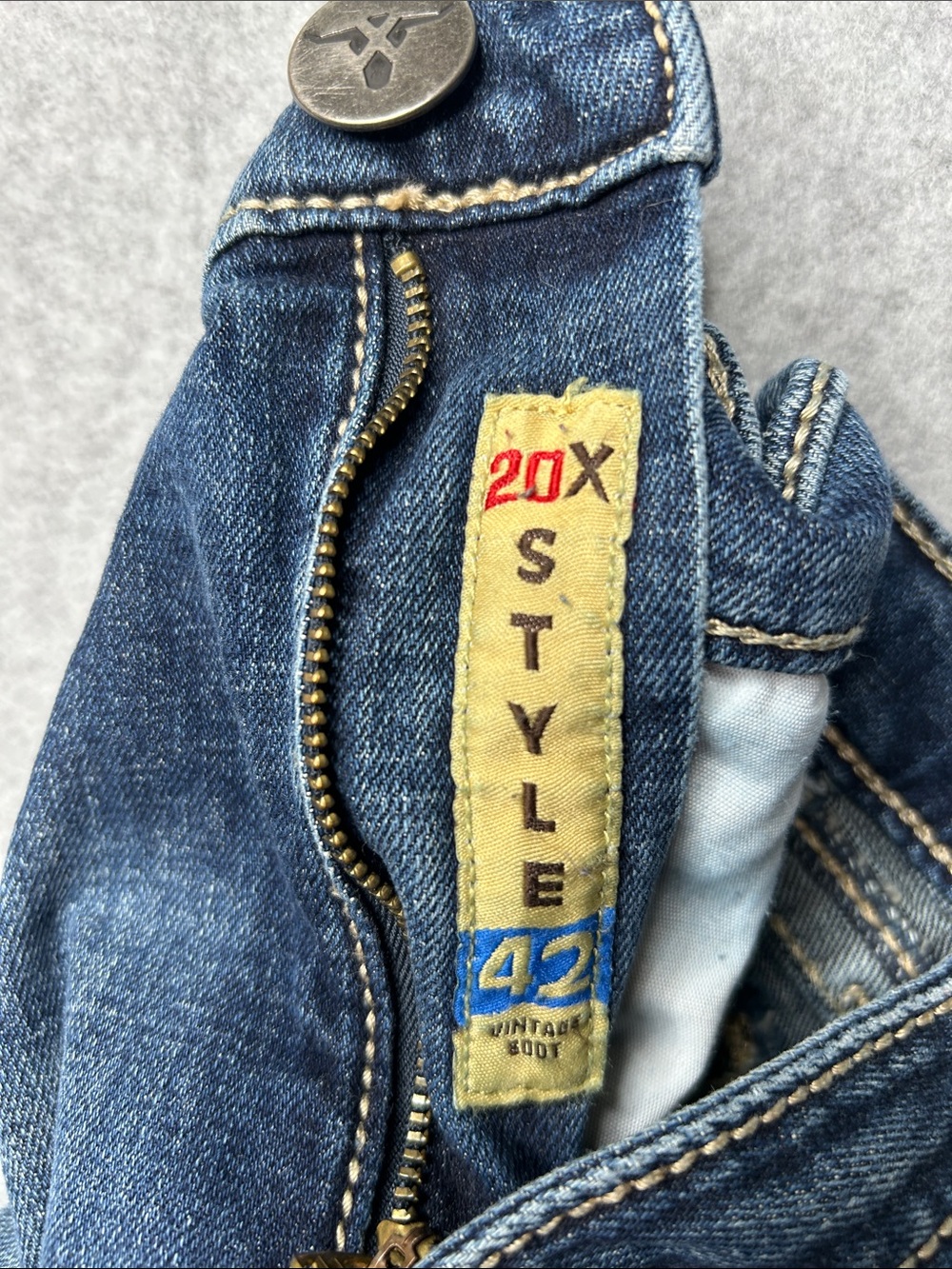 Wrangler Men’s Dark Blue Bootcut Jeans - Picture 6 of 12